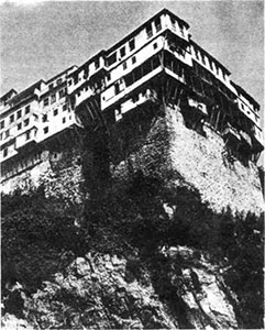 Святая Гора Афон. Монастырь св. Дионисия.