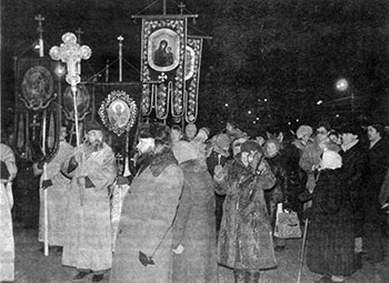 Крестный ход со св. мощами преп. Серафима Саровского