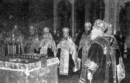 С.-Петербург. Великая вечеря в праздник Светлого Рождества Христова.