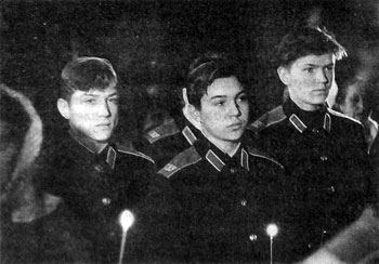 За панихидой по Державным шефам и пажам в бывшем храме Пажеского корпуса.